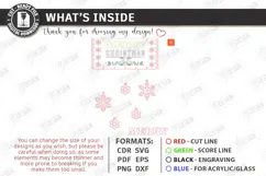 Christmas Hanging Decor Laser Cut | Christmas Wall Décor Product Image 3