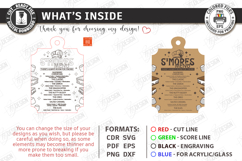 S'mores Menu Laser Cut Bundle|Laser Engraved|Kitchen SVG Product Image 3