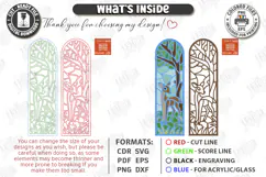 Stained Glass Bookmark Laser Cut | Faux Stained Glass Window Product Image 3