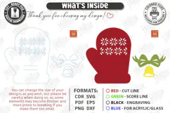 Christmas Felt Cutlery Holders | Decorative Mitten | Holiday Product Image 3