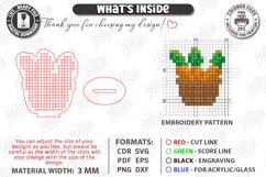 Easter Cross Stitch Laser Cut Bundle | Embroidery Blank SVG Product Image 3