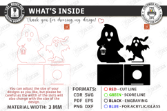 Halloween Candle Holder Laser Cut | 3D Spooky Shadow Lantern Product Image 3