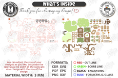 Fairy Forest Doll House Laser Cut Files | Treehouse Toy SVG Product Image 4