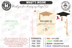 Graduation Welcome Signs Laser Cut Bundle | Graduation Party Product Image 3