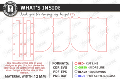 Corner Shelf Laser Cut Bundle | Wall Shelf | Home Decor SVG Product Image 8