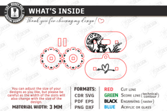 Knitting Row Counter Laser Cut|Floral SVG|Knitting Accessory Product Image 2