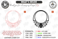 Gothic Leather Necklace Laser Cut | Leather Jewelry | Choker Product Image 3