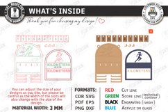 Runner Tracker Laser Cut Bundle | Fitness Progress Board SVG Product Image 3