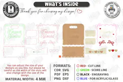 Valentine’s Day Flower Box Laser Cut | Wooden Flower Basket Product Image 3