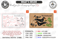Dog Breed Card Puzzle Laser Cut | 3D Puzzle | Dachshund SVG Product Image 4
