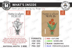 Mother's Day Wooden Card Laser Cut Bundle | Layered Card SVG Product Image 3