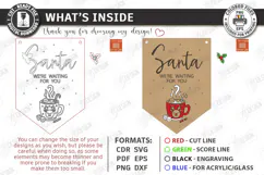 Personalized Santa Please Stop Here Banner Laser Cut | CNC Product Image 3