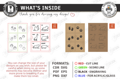 Animal Tracks Play Stamps Laser Cut Bundle | Matching Games Product Image 22