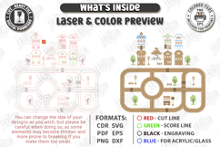 Wall Mounted Road Track Laser Cut | Kids Laser | Nursery SVG Product Image 3