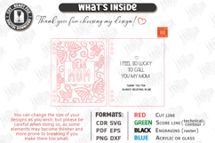 Mother's Day Greeting Card Laser Cut | 3D Floral Cards SVG Product Image 3