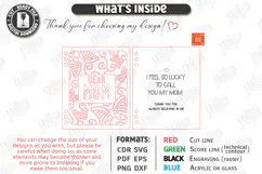 Mother's Day Greeting Card Laser Cut | 3D Floral Cards SVG Product Image 3