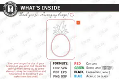 Coloring Game Laser Cut | Kids Laser | 3D Fruits | Pineapple Product Image 3