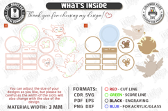 Cute Kids Night Light Stands Laser Cut Bundle | Table Lamps Product Image 12