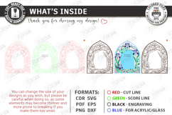 Stained Glass Wedding Welcome Sign Laser Cut Bundle | Floral Product Image 22