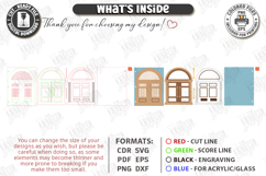 Wooden Door Notebook Cover Laser Cut | Vintage Door Laser Product Image 3
