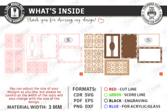 Mother's Day Gift Boxes Laser Cut Bundle | Floral Boxes SVG Product Image 3