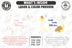 Nursery Wall Decor Laser Cut Bundle | Kids Room | Kids Laser Product Image 3