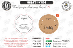 Pregnancy Test Reveal Disc Laser Cut | Baby Reveal SVG | CNC Product Image 3