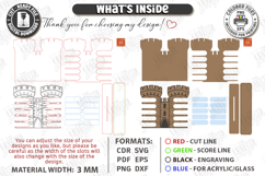 RPG Initiative Tracker Laser Cut | Game Master | Castle SVG Product Image 3