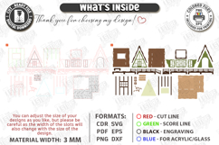 3D A-Frame House Nightlight Laser Cut | Miniature House SVG Product Image 4