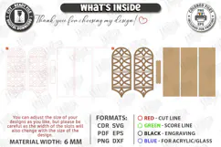 3D Decorative Wall Shelf Laser Cut | Home Wall Organization Product Image 4