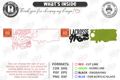 Sports Mom Stanley Topper Laser Cut | Lacrosse Mom Product Image 4