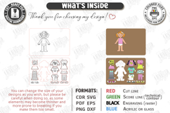 Dress Up Doll Puzzle Laser Cut|Kids Toys|Board Game|Girl SVG Product Image 2