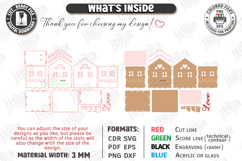 Valentine's Day Candle House Laser Cut | Candle Holder SVG Product Image 3