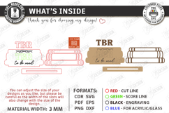 To Be Read Shelf Decor Laser Cut | Shelf Sitter | Home Decor Product Image 3