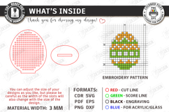 Easter Cross Stitch Ornament Laser Cut | Embroidery Blank Product Image 3