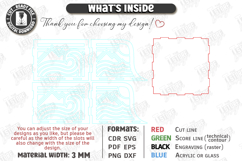 Acrylic Napkin Holders Laser Cut Bundle | Modern Kitchen SVG Product Image 13