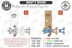 Funny Legs Bookmark Laser Cut | Robot Wooden Bookmarks Laser Product Image 3