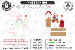 Valentine House Village Stand Laser Cut | 3D Village Stand Product Image 3