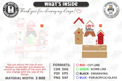 Valentine House Village Stand Laser Cut | 3D Village Stand Product Image 3