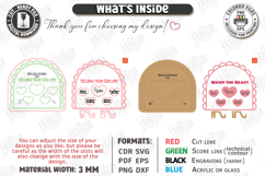 Valentine’s Day Board Laser Cut|Recipe for Love SVG|Kitchen Product Image 2