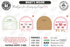 Valentine’s Day Board Laser Cut|Recipe for Love SVG|Kitchen Product Image 2