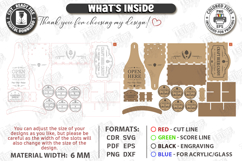 Wooden Beer Bottle Caddy Laser Cut | Father’s Day gift Idea Product Image 2