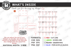 Cheese Markers with Storage Box Laser Cut Kit | Laser Files Product Image 3