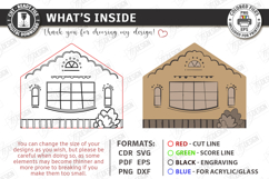 Miniature Village Block Toy Laser Cut | Layered Town House Product Image 3