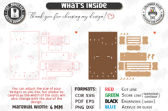 Wall Key Holder Laser Cut | Wall Decor | Key Rack Laser Cut Product Image 3