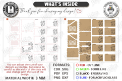 Recipe Boxes Laser Cut Bundle | Boxes with Recipe Cards SVG Product Image 12