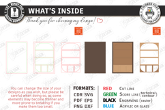 Snack Serving Tray Laser Cut Bundle | Modern Kitchenware SVG Product Image 7