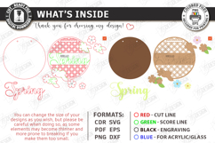 Easter Round Sign Laser Cut | Wall Spring Sign SVG Product Image 3