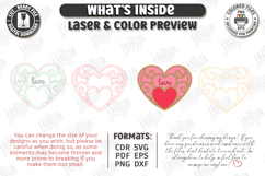 Heart Shaped Candle Holders Laser Cut Bundle|Valentine SVG Product Image 2