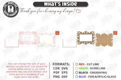 Fridge Magnet Frame Laser Cut | Magnetic Photo Frame | CNC Product Image 3
